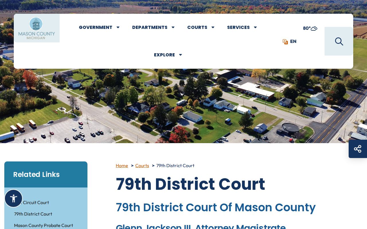 Mason County criminal case search at the 79th District Court