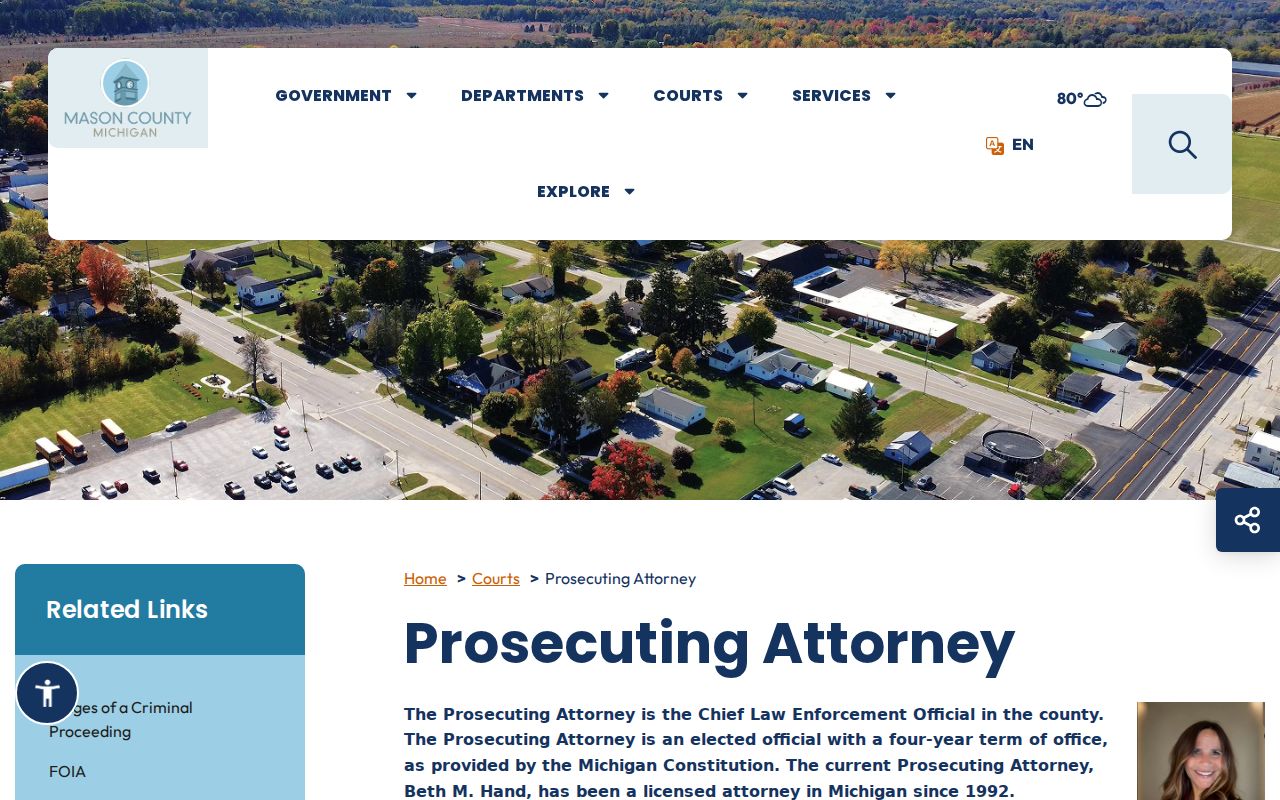 Mason County prosecutor criminal records office
